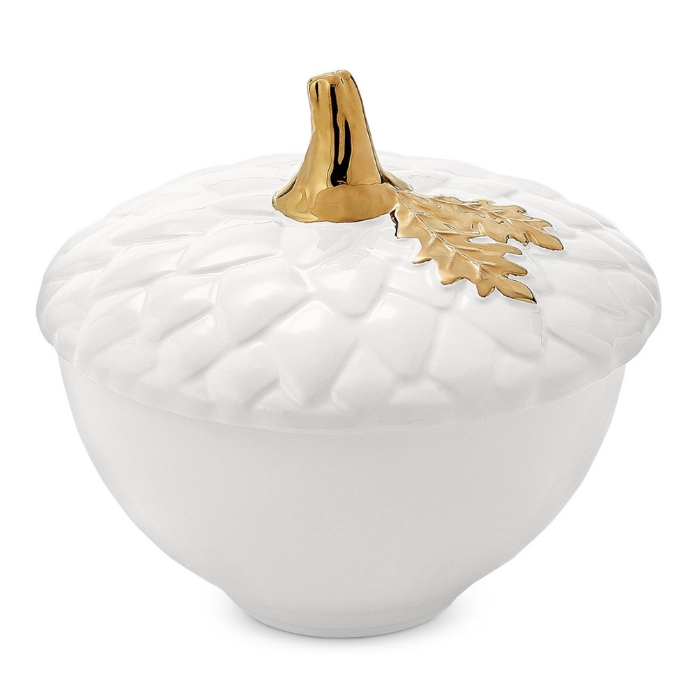 MARTHA STEWART COLLECTION | Harvest Acorn Soup Bowl with Lid, Created for Macy's